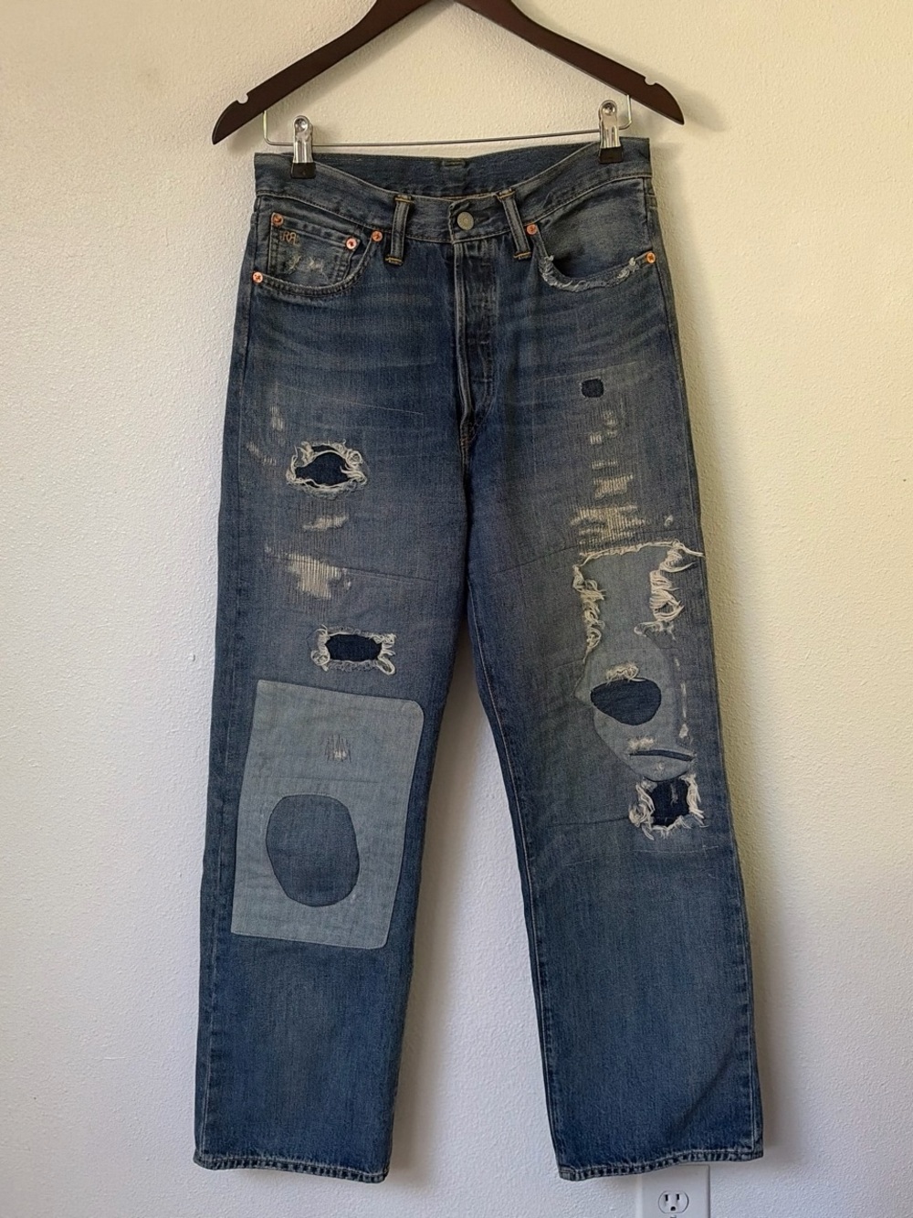Ralph Lauren RRL | High Boy Fit Repaired Heyland Jean - Picture 2 of 10